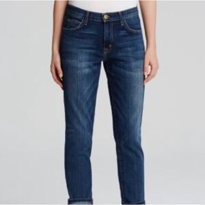 Current/Elliott Women's Straight Leg Jeans in Dark Blue Wash